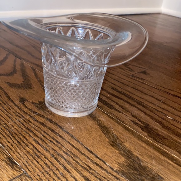 Duncan Miller Clear Glass Diamond Pattern Hat Vase - perfect Fred Astaire Hat - Picture 4 of 7